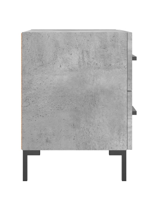 Noční stolky 2 ks betonově šedé 40x35x47,5 cm kompozitní dřevo