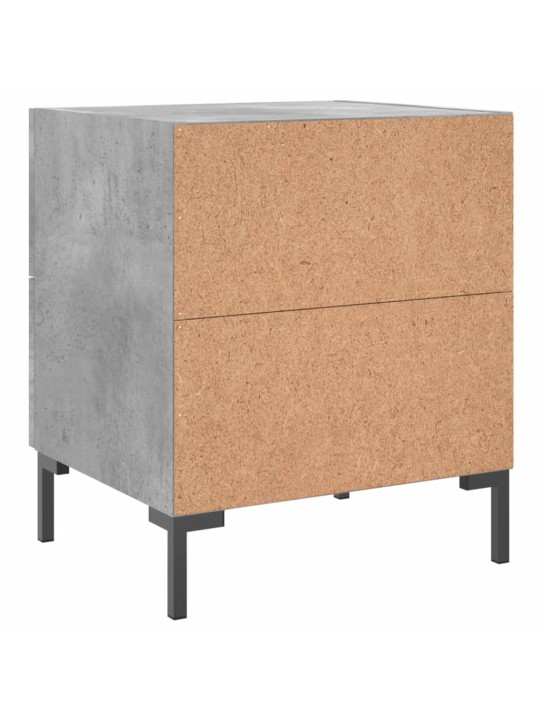 Noční stolky 2 ks betonově šedé 40x35x47,5 cm kompozitní dřevo