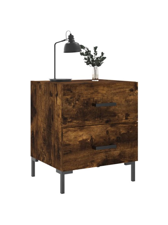Noční stolky 2 ks kouřový dub 40x35x47,5 cm kompozitní dřevo