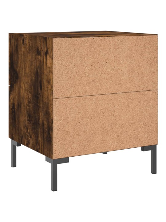 Noční stolky 2 ks kouřový dub 40x35x47,5 cm kompozitní dřevo