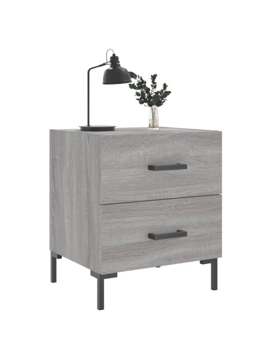 Noční stolky 2 ks šedé sonoma 40x35x47,5 cm kompozitní dřevo
