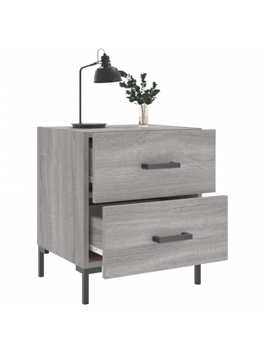 Noční stolky 2 ks šedé sonoma 40x35x47,5 cm kompozitní dřevo