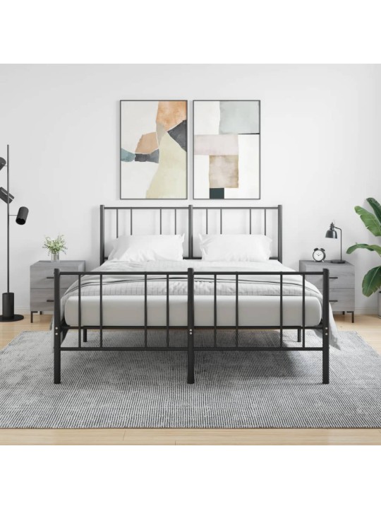 Noční stolky 2 ks šedé sonoma 40x35x47,5 cm kompozitní dřevo