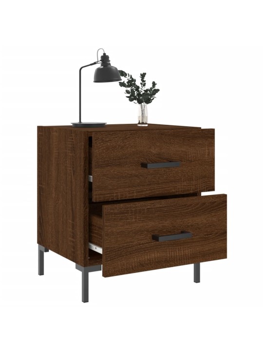 Noční stolky 2 ks hnědý dub 40 x 35 x 47,5 cm kompozitní dřevo