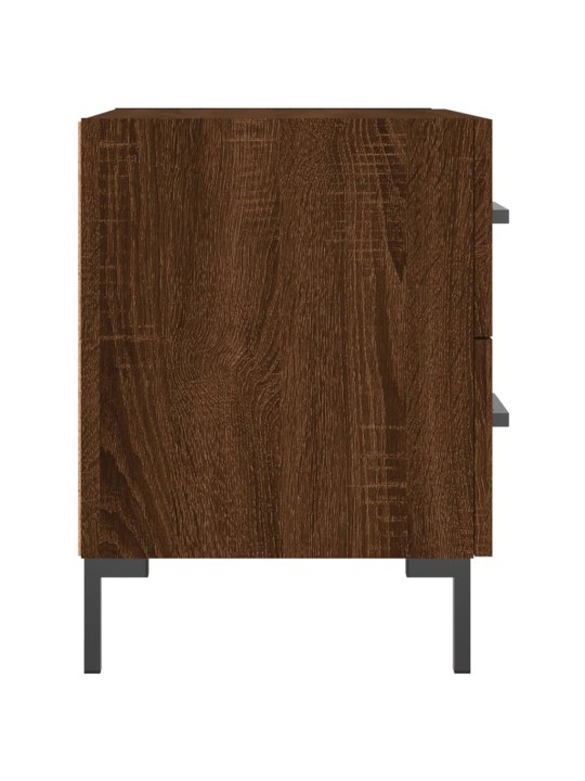 Noční stolky 2 ks hnědý dub 40 x 35 x 47,5 cm kompozitní dřevo