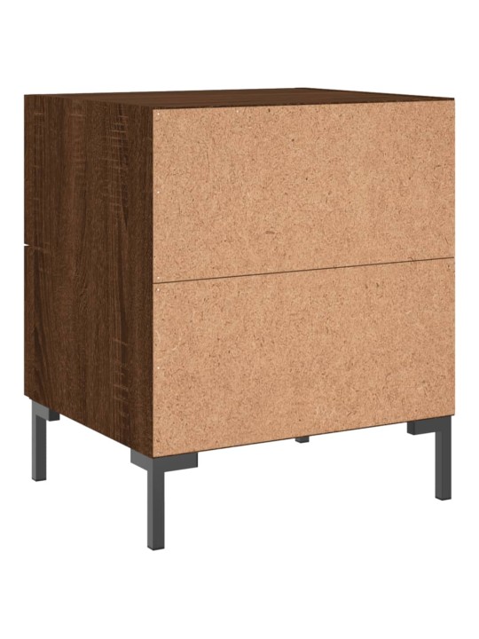 Noční stolky 2 ks hnědý dub 40 x 35 x 47,5 cm kompozitní dřevo
