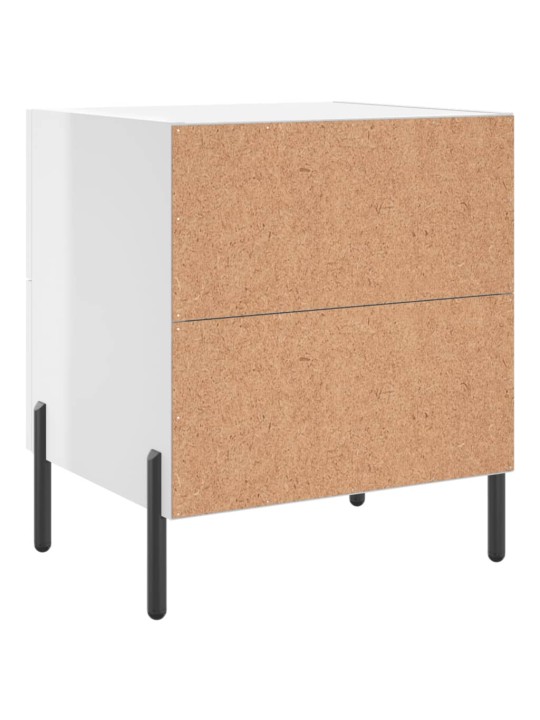 Noční stolky 2 ks lesklé bílé 40x35x47,5 cm kompozitní dřevo