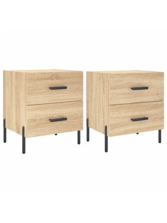 Noční stolky 2 ks dub sonoma 40 x 35 x 47,5 cm kompozitní dřevo