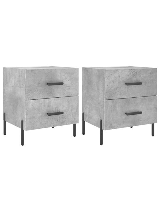 Noční stolky 2 ks betonově šedé 40x35x47,5 cm kompozitní dřevo