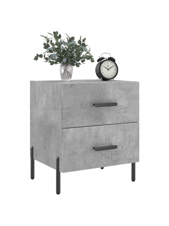 Noční stolky 2 ks betonově šedé 40x35x47,5 cm kompozitní dřevo