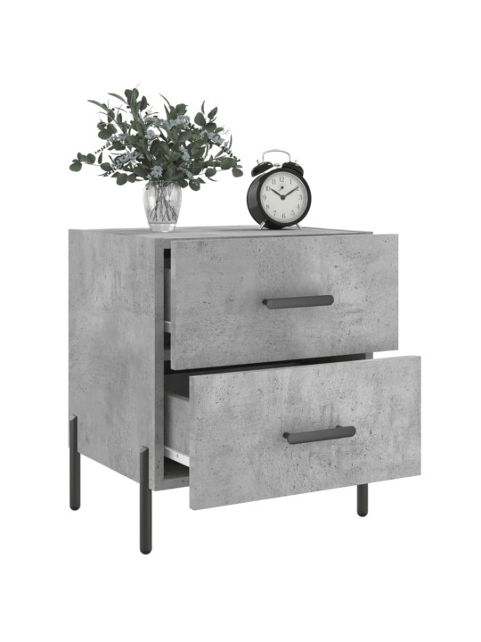 Noční stolky 2 ks betonově šedé 40x35x47,5 cm kompozitní dřevo
