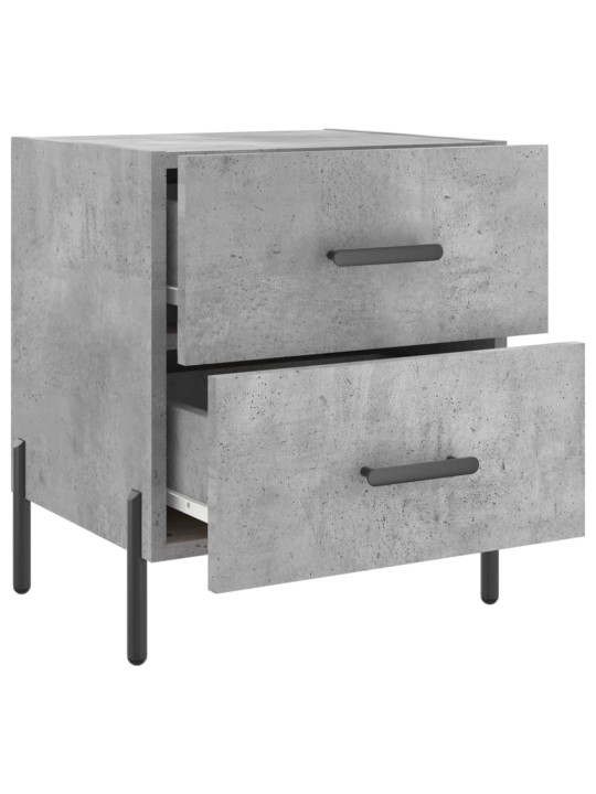 Noční stolky 2 ks betonově šedé 40x35x47,5 cm kompozitní dřevo