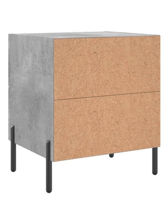Noční stolky 2 ks betonově šedé 40x35x47,5 cm kompozitní dřevo