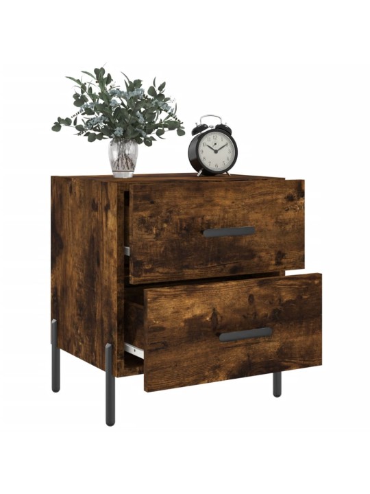 Noční stolky 2 ks kouřový dub 40x35x47,5 cm kompozitní dřevo