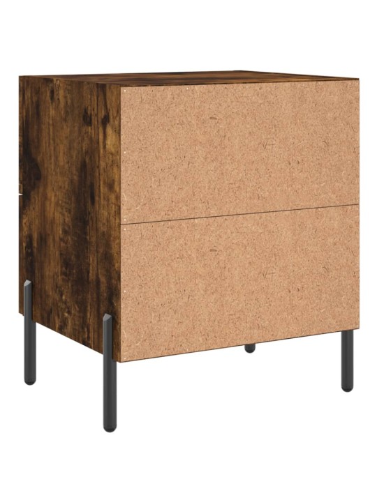 Noční stolky 2 ks kouřový dub 40x35x47,5 cm kompozitní dřevo