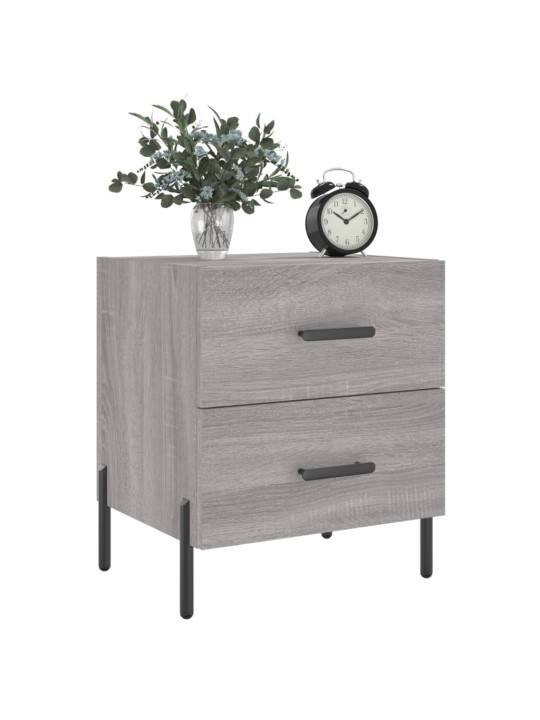 Noční stolky 2 ks šedé sonoma 40x35x47,5 cm kompozitní dřevo