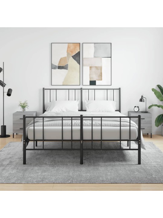 Noční stolky 2 ks šedé sonoma 40x35x47,5 cm kompozitní dřevo