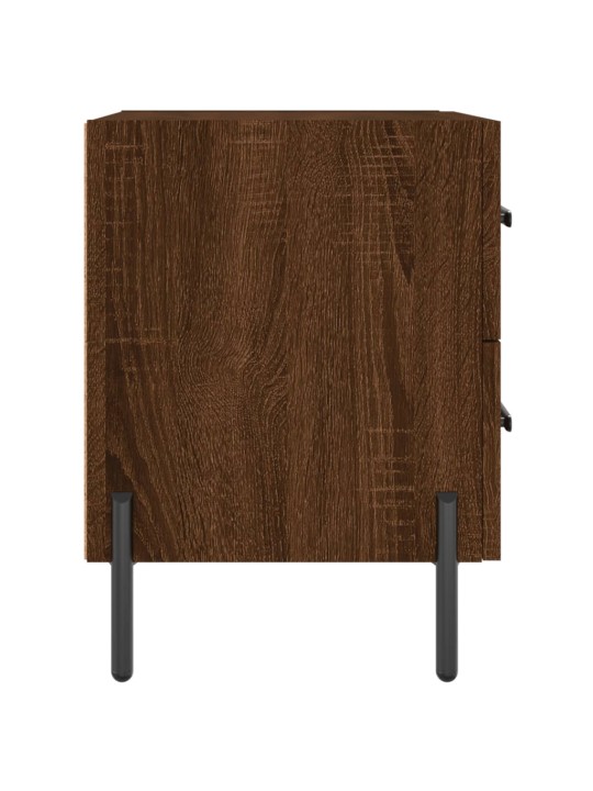 Noční stolky 2 ks hnědý dub 40 x 35 x 47,5 cm kompozitní dřevo
