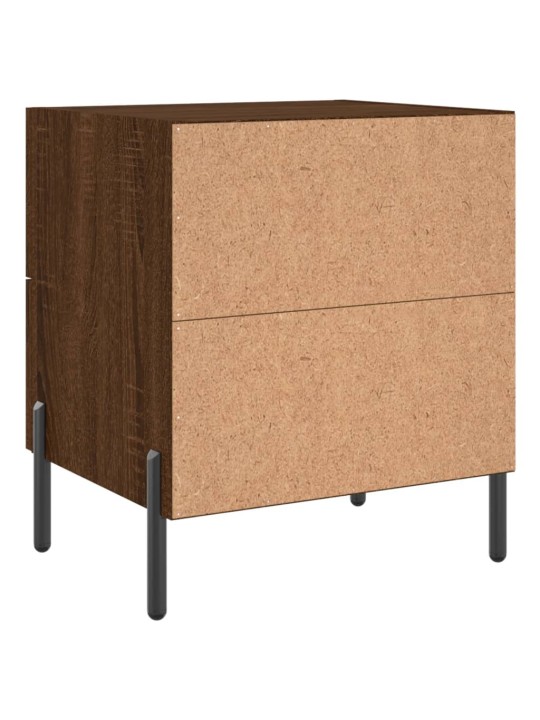 Noční stolky 2 ks hnědý dub 40 x 35 x 47,5 cm kompozitní dřevo