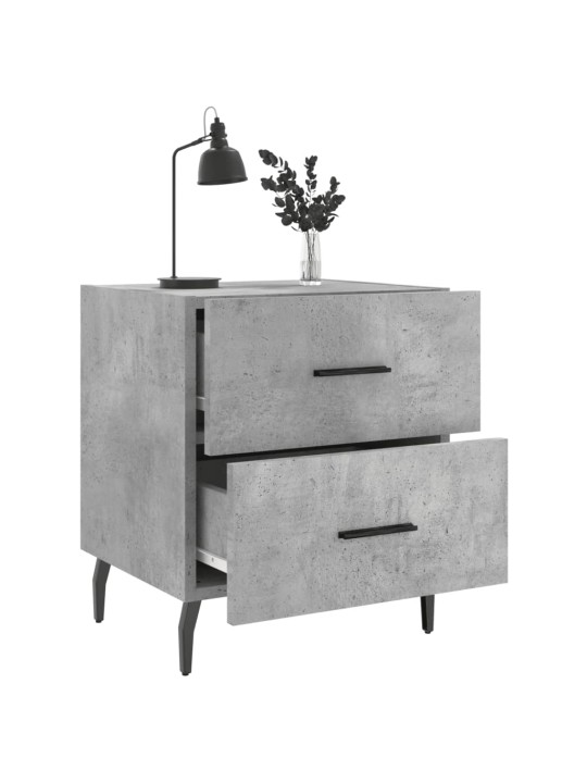 Noční stolky 2 ks betonově šedé 40x35x47,5 cm kompozitní dřevo