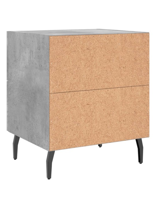 Noční stolky 2 ks betonově šedé 40x35x47,5 cm kompozitní dřevo