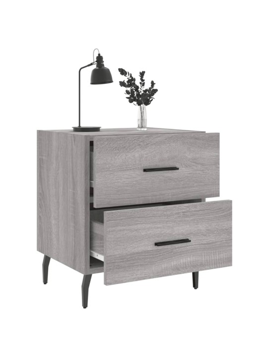Noční stolky 2 ks šedé sonoma 40x35x47,5 cm kompozitní dřevo