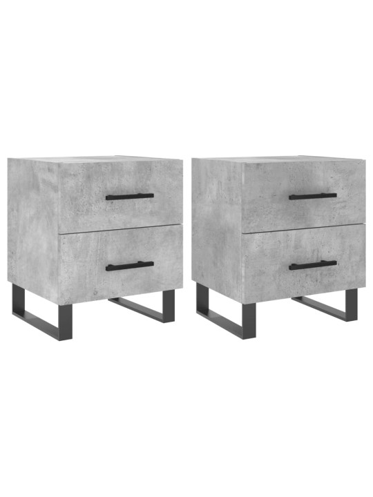 Noční stolky 2 ks betonově šedé 40x35x47,5 cm kompozitní dřevo