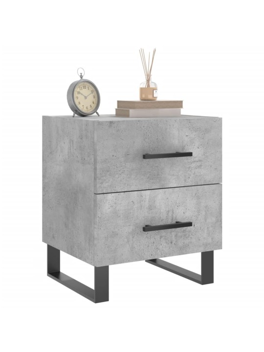 Noční stolky 2 ks betonově šedé 40x35x47,5 cm kompozitní dřevo