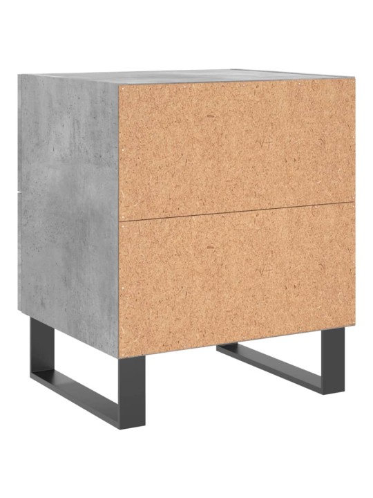 Noční stolky 2 ks betonově šedé 40x35x47,5 cm kompozitní dřevo