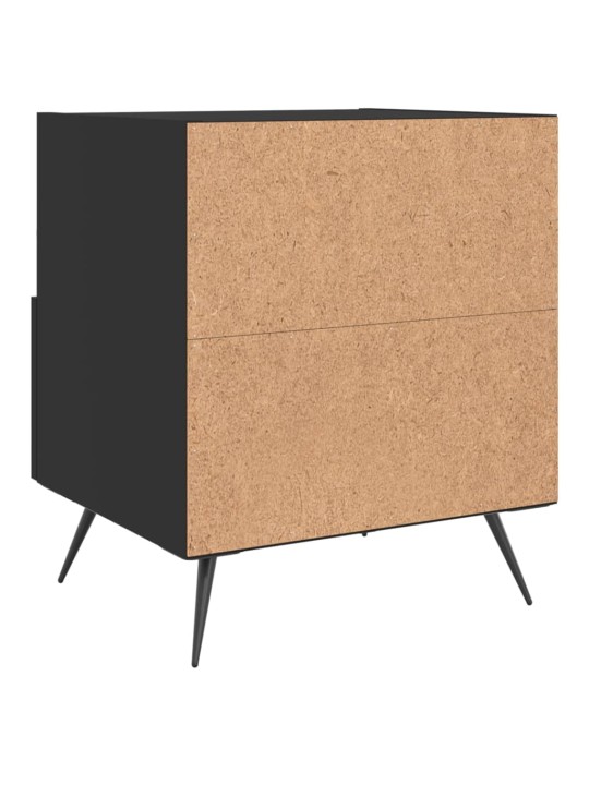 Noční stolky 2 ks černé 40 x 35 x 47,5 cm kompozitní dřevo