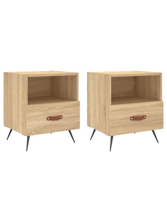 Noční stolky 2 ks dub sonoma 40 x 35 x 47,5 cm kompozitní dřevo