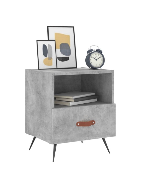Noční stolky 2 ks betonově šedé 40x35x47,5 cm kompozitní dřevo
