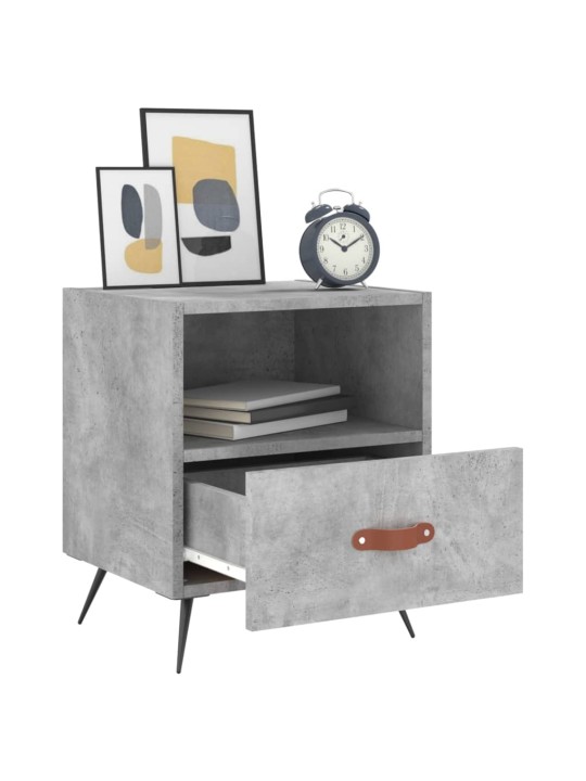 Noční stolky 2 ks betonově šedé 40x35x47,5 cm kompozitní dřevo