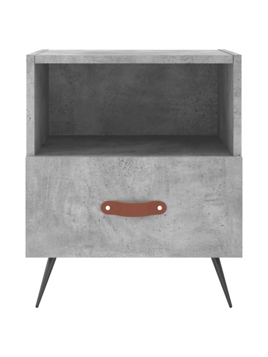 Noční stolky 2 ks betonově šedé 40x35x47,5 cm kompozitní dřevo