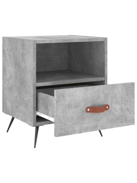 Noční stolky 2 ks betonově šedé 40x35x47,5 cm kompozitní dřevo