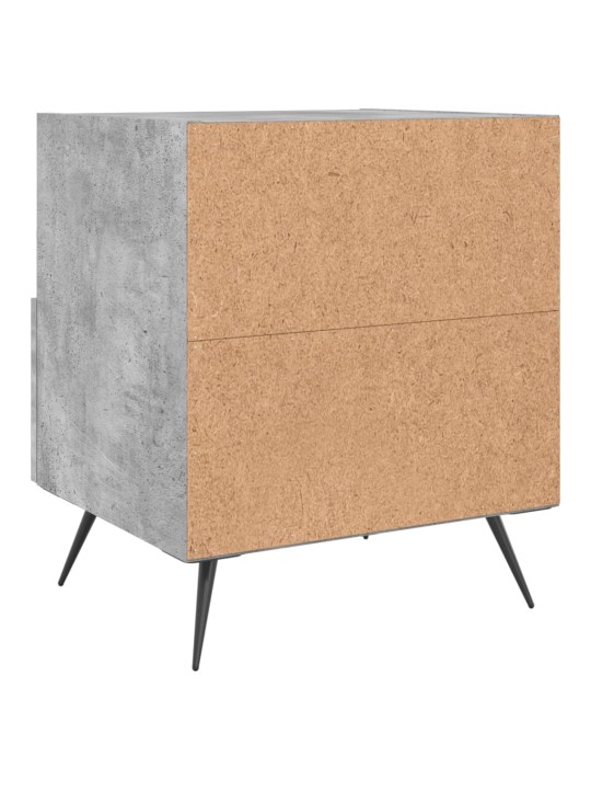 Noční stolky 2 ks betonově šedé 40x35x47,5 cm kompozitní dřevo