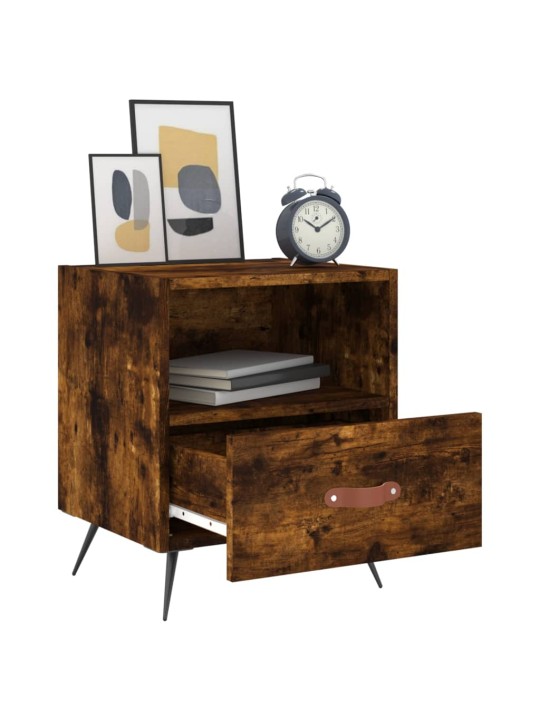 Noční stolky 2 ks kouřový dub 40x35x47,5 cm kompozitní dřevo