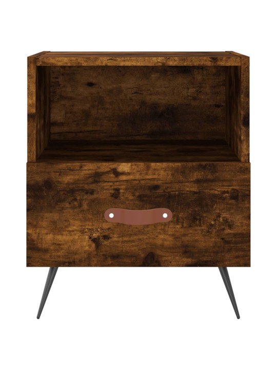 Noční stolky 2 ks kouřový dub 40x35x47,5 cm kompozitní dřevo