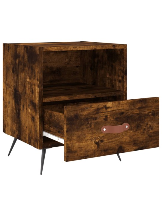 Noční stolky 2 ks kouřový dub 40x35x47,5 cm kompozitní dřevo