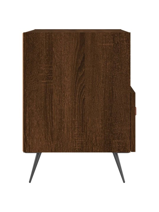 Noční stolky 2 ks hnědý dub 40 x 35 x 47,5 cm kompozitní dřevo