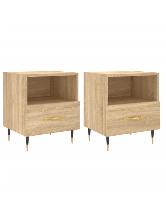 Noční stolky 2 ks dub sonoma 40 x 35 x 47,5 cm kompozitní dřevo
