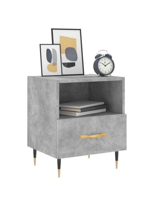 Noční stolky 2 ks betonově šedé 40x35x47,5 cm kompozitní dřevo