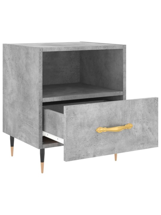 Noční stolky 2 ks betonově šedé 40x35x47,5 cm kompozitní dřevo