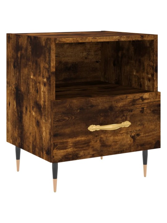 Noční stolky 2 ks kouřový dub 40x35x47,5 cm kompozitní dřevo