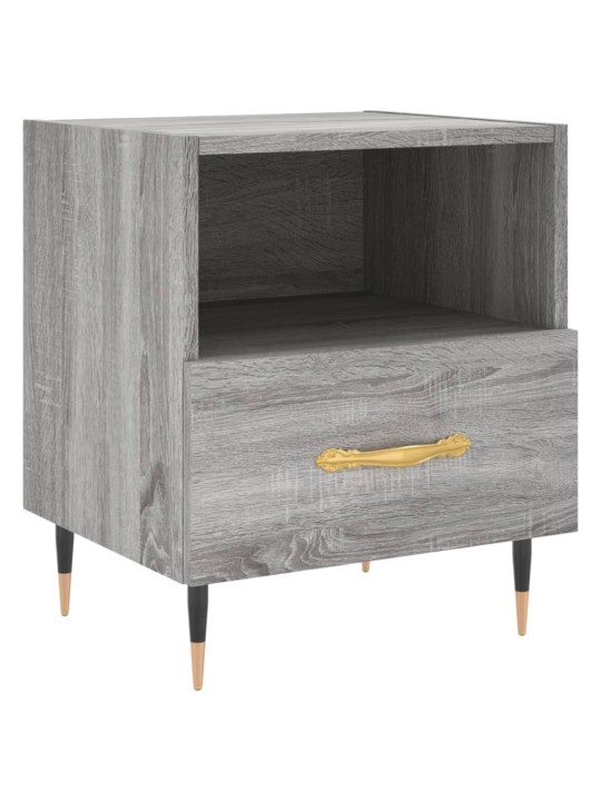 Noční stolky 2 ks šedé sonoma 40x35x47,5 cm kompozitní dřevo