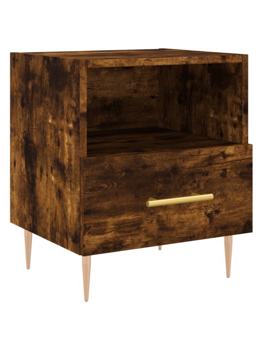 Noční stolky 2 ks kouřový dub 40x35x47,5 cm kompozitní dřevo