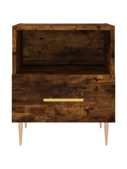 Noční stolky 2 ks kouřový dub 40x35x47,5 cm kompozitní dřevo