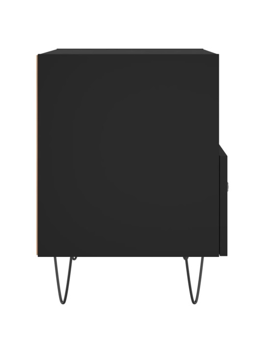 Noční stolky 2 ks černé 40 x 35 x 47,5 cm kompozitní dřevo