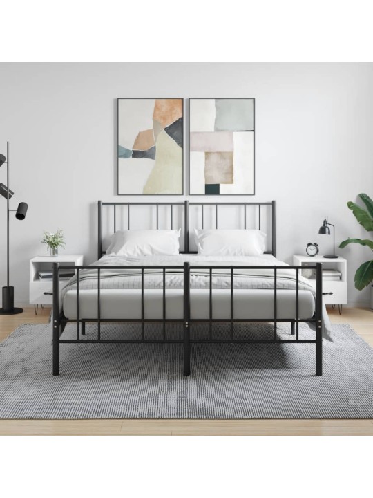 Noční stolky 2 ks lesklé bílé 40x35x47,5 cm kompozitní dřevo