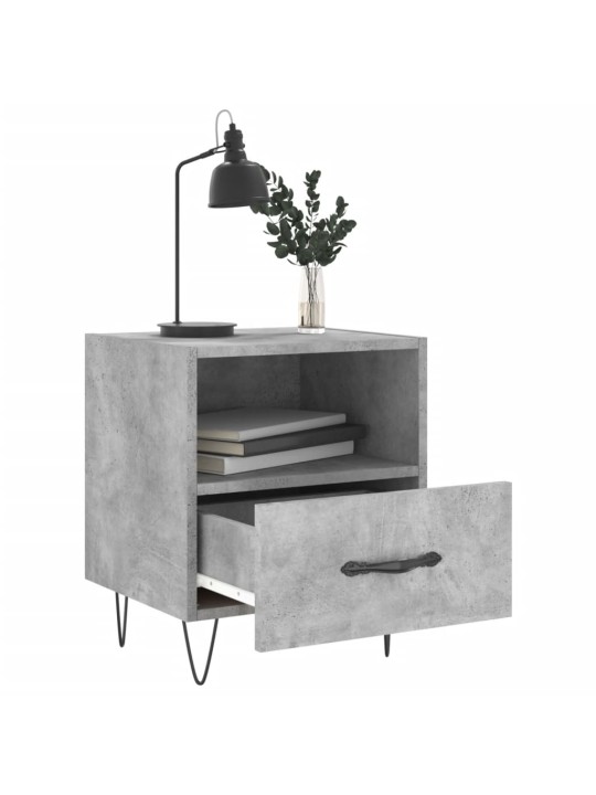 Noční stolky 2 ks betonově šedé 40x35x47,5 cm kompozitní dřevo